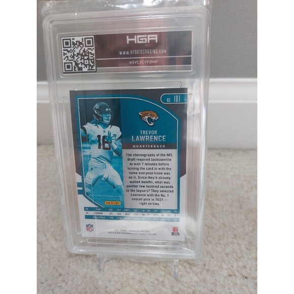 Trevor Lawrence 2021 Panini Absolute RC Rookie #101 HGA 9.5 GEM MINT - Picture 2 of 2